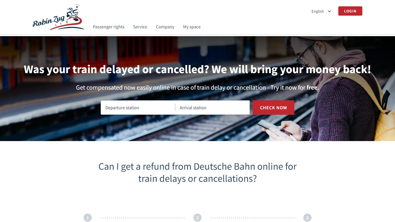 Deutsche Bahn late or train cancelled? Online refund-service